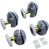 4pcs Shower Door Rollers, Shower Glass Rollers Shower Single Wheel Runner Pulleys, 25mm Wheels For Shower Enclosure, Shower Room, Shower Screen Parts Replacement