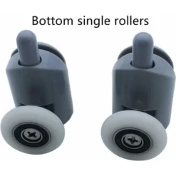 4pcs Shower Door Rollers, Shower Glass Rollers Shower Single Wheel Runner Pulleys, 25mm Wheels For Shower Enclosure, Shower Room, Shower Screen Parts Replacement -Bathroom Supplies Store 58675285 3