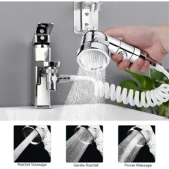 Basin Handheld Shower Kit, Bathroom Faucet Hand Held Shower Head Sink Hose Sprayer Attachment With 3 Spray Modes For Hair Washing Bathroom Utility Room Laundry Tub -Bathroom Supplies Store 59152034 3