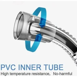 Shower Hose 1.5m, Premium Shower Hose With Double Twist Protection, Flexible And Kink Resistant Stainless Steel Shower Hose With Chrome, Universal Connection Size (Silver) 8 Shower Hose 1.5m, Premium Shower Hose With Double Twist Protection, Flexible And Kink Resistant Stainless Steel Shower Hose With Chrome, Universal Connection Size (Silver) -Bathroom Supplies Store 59337245 4