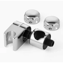 25mm Shower Head Holder Bathroom Chrome Slider Handheld Shower Head Bracket Fasteners To Fit 25mm Riser Rail (1) -Bathroom Supplies Store 59411838 5