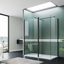 ELEGANT Low Profile Shower Tray White Anti Slip Shower Tray Rectangular Slate Effect Shower Base Tray 1200 X 800 X 30 Mm With Free Waste Trap, Slate Drain Cover -Bathroom Supplies Store 60362494 5