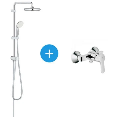 Grohe Tempesta System 210 Shower Set With Lever Mixer And Shower Column With Manual Diverter (26381XXX) 1 Grohe Tempesta System 210 Shower Set With Lever Mixer And Shower Column With Manual Diverter (26381XXX)