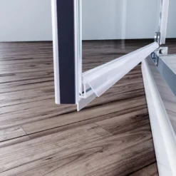 ELEGANT 900x900mm Semi-Frameless Pivot Pentagonal Shower Enclosure With Tray 8mm Tempered Glass Corner Shower Cubicle Door With Tray And Waste -Bathroom Supplies Store 61421335 4