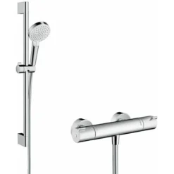 Hansgrohe Crometta Ecostat Thermostatic Bar Mixer Shower Valve Bathroom Chrome