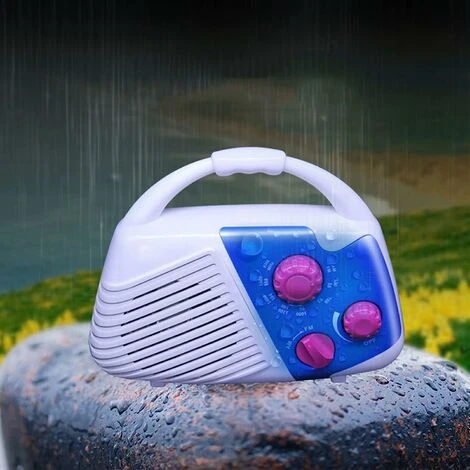 Waterproof Shower Radio Splashproof Mini AM FM Radio With Built-in Speaker And Adjustable Volume Hanging Water Resistant Shower Radio For Bathroom Outdoor 2 Waterproof Shower Radio Splashproof Mini AM FM Radio With Built-in Speaker And Adjustable Volume Hanging Water Resistant Shower Radio For Bathroom Outdoor - Image 2