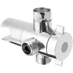 ABS 3 Way Shower Head Diverter Valve, Shower Head Mounting Bracket, Spray Arm Mounting Valve