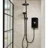 Triton Amore DuElec Black 9.5kW Electric Shower LCD Display Dual Control Head