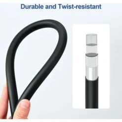 Meykoers Matte Black Shower Hose 1.5m PVC Universal Shower Flex Hoses 8 Meykoers Matte Black Shower Hose 1.5m PVC Universal Shower Flex Hoses -Bathroom Supplies Store 68201186 4