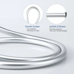 Meykoers 1.5m PVC Shower Flex Hose Universal Chrome Shower Hoses 7 Meykoers 1.5m PVC Shower Flex Hose Universal Chrome Shower Hoses -Bathroom Supplies Store 68201198 3