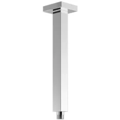 ENKI A01 Chrome Fixed Shower Head Arm Vertical Ceiling Mounted Square Design