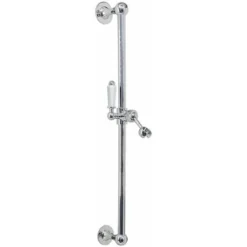 ENKI S17 Shower Slide Rail Riser Chrome Head Holder Bar Traditional Solid Brass