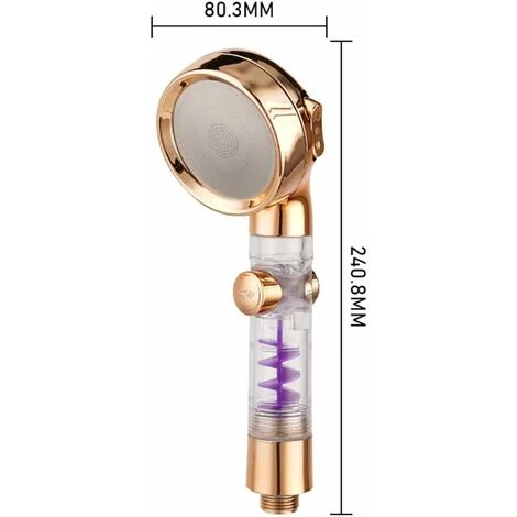 Water Saving Shower Head, 3 Mode High Pressure Shower Head, Hand Shower With PP Filter 2 Water Saving Shower Head, 3 Mode High Pressure Shower Head, Hand Shower With PP Filter - Image 2