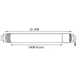 Shower Arm Extension, Shower Head Extender Water Outlet Lowers Existing Shower Head, Chrome Plating Process -Bathroom Supplies Store 70411157 5