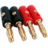 20x 4mm Banana Plugs Gold Plated & Best Value Speaker Cable Amp Connectors 5.1