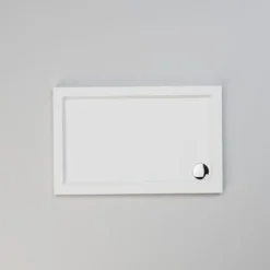 ELEGANT 1200 X 700 Mm Sliding Shower Enclosure Black Frame 6mm Glass Reversible Cubicle Shower Door Screen Panel With Shower Tray And Waste -Bathroom Supplies Store 71855393 3