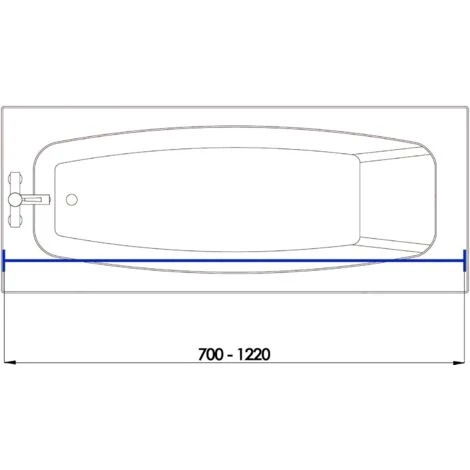 Croydex Stick N Lock Short Shower Curtain Rod, White 5 Croydex Stick N Lock Short Shower Curtain Rod, White - Image 5