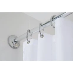 Croydex Shower Curtain Rod Set (4 Ways To Fit), Chrome 7 Croydex Shower Curtain Rod Set (4 Ways To Fit), Chrome -Bathroom Supplies Store 7249397 3