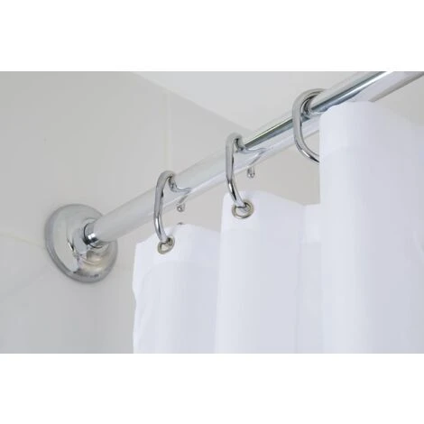 Croydex Shower Curtain Rod Set (4 Ways To Fit), Chrome 3 Croydex Shower Curtain Rod Set (4 Ways To Fit), Chrome - Image 3