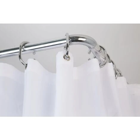 Croydex Shower Curtain Rod Set (4 Ways To Fit), Chrome 4 Croydex Shower Curtain Rod Set (4 Ways To Fit), Chrome - Image 4