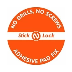 Croydex Stick 'N' Lock Rust Free Compact Two Tier Shower Basket Caddy, Chrome -Bathroom Supplies Store 7249552 4