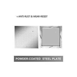 VEVOR Recessed Manhole Cover Powder-coated Drain Cover 60x60cm Steel Lid W/Frame 7 VEVOR Recessed Manhole Cover Powder-coated Drain Cover 60x60cm Steel Lid W/Frame -Bathroom Supplies Store 74437790 3