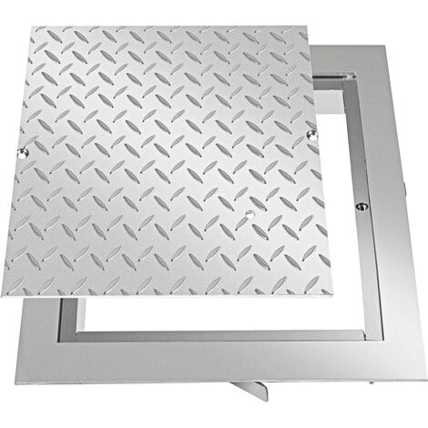 VEVOR Recessed Manhole Cover Powder-coated Drain Cover 40x40cm Steel Lid W/Frame 1 VEVOR Recessed Manhole Cover Powder-coated Drain Cover 40x40cm Steel Lid W/Frame