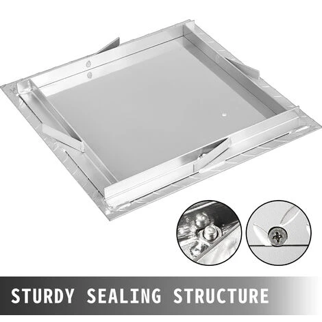 VEVOR Recessed Manhole Cover Powder-coated Drain Cover 40x40cm Steel Lid W/Frame 4 VEVOR Recessed Manhole Cover Powder-coated Drain Cover 40x40cm Steel Lid W/Frame - Image 4