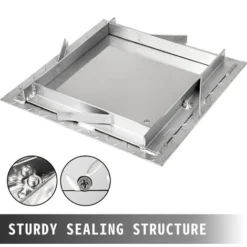 VEVOR Recessed Manhole Cover Powder-coated Drain Cover 30x30cm Steel Lid W/Frame 9 VEVOR Recessed Manhole Cover Powder-coated Drain Cover 30x30cm Steel Lid W/Frame -Bathroom Supplies Store 74438001 5