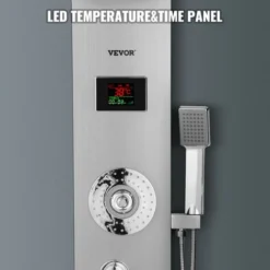 Thermostaic Shower Panel Column Tower LED Waterfall Massage System Body Jet -Bathroom Supplies Store 74438229 4