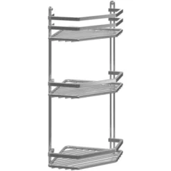 Wholesale Domestic Selena Polished Chrome 3 Tier Wall Mounted Corner Basket -Bathroom Supplies Store 7470215 3