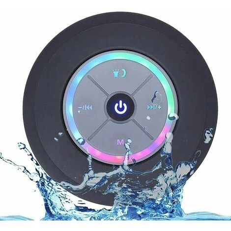 Bluetooth Shower Speaker, IPX7 Bluetooth Shower Radio With Fully Waterproof FM Radio, Hands-Free Speakerphone, Powerful Suction Cup For Golf, Beach, Shower And Home 1 Bluetooth Shower Speaker, IPX7 Bluetooth Shower Radio With Fully Waterproof FM Radio, Hands-Free Speakerphone, Powerful Suction Cup For Golf, Beach, Shower And Home