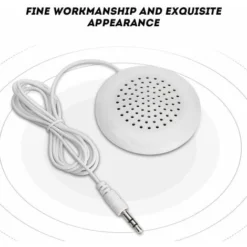 GDRHVFD Portable Speaker, Mini 3.5mm Hifi Speaker With Jack Connector Audio Speaker For Mp3, Mp4, Cd Player, Mobile Phone (White) -Bathroom Supplies Store 74950628 4