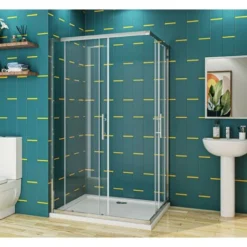 SKY Sliding Corner Entry 760 X 760 Mm Shower Enclosure 6mm Extra Toughened Safety Glass Sliding Cubicle Door -Bathroom Supplies Store 75185004 4