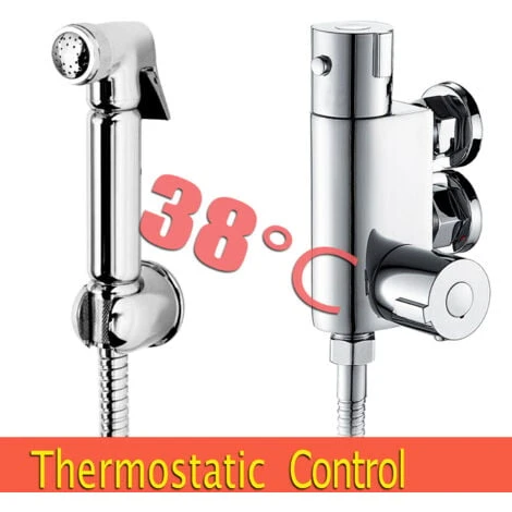 Sky Thermostatic Mixer Bidets Toilet Valve Hand Held Douche Kit Muslim Spray Shower 1 Sky Thermostatic Mixer Bidets Toilet Valve Hand Held Douche Kit Muslim Spray Shower