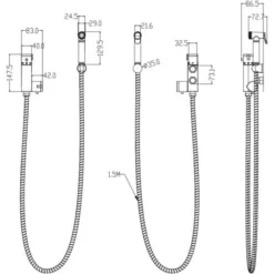 Sky Thermostatic Mixer Bidets Toilet Valve Hand Held Douche Kit Muslim Spray Shower 9 Sky Thermostatic Mixer Bidets Toilet Valve Hand Held Douche Kit Muslim Spray Shower -Bathroom Supplies Store 75185129 5