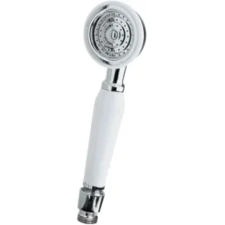 Ultra A3221 Small Traditional Shower Handset - White/Chrome