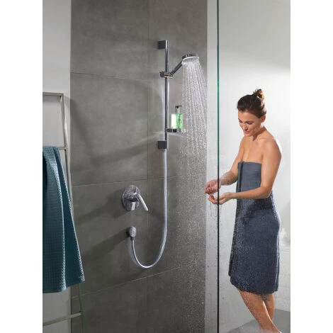 Hansgrohe Ecostat 1001 CL Pack Thermostatic Bath/shower Mixer + Crometta Vario Shower Set With Soap Dish (13201000-Crometta2) 4 Hansgrohe Ecostat 1001 CL Pack Thermostatic Bath/shower Mixer + Crometta Vario Shower Set With Soap Dish (13201000-Crometta2) - Image 4
