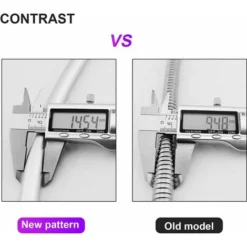 Universal Shower Hose Anti-twist Shower Hose 2.0M Silver Smooth PVC High Temperature Resistance Anti-Corrosion Double Head Brass Interface (2.00M) 8 Universal Shower Hose Anti-twist Shower Hose 2.0M Silver Smooth PVC High Temperature Resistance Anti-Corrosion Double Head Brass Interface (2.00M) -Bathroom Supplies Store 77637091 4