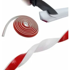 100CM Shower Stopper For Frameless Door, Silicone Water Barrier Shower Threshold, Self-adhesive Strip Bathroom And Kitchen Dam Protection, White -Bathroom Supplies Store 79596343 3