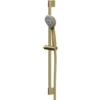 Colore Round Brushed Brass Shower Slide Rail Kit