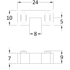 Wholesale Domestic Chrome Walk In Shower Screen Support Retainer Foot -Bathroom Supplies Store 82739940 3