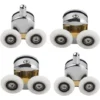 4pcs Shower Door Rollers 2 Top And 2 Bottom Rollers 23mm