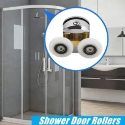 4pcs Shower Door Rollers 2 Top And 2 Bottom Rollers 23mm -Bathroom Supplies Store 85768716 3