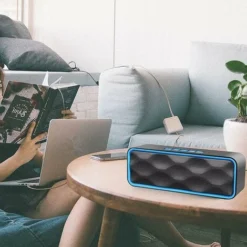 Portable Bluetooth Speaker, Tws Bluetooth 5.0 Wireless Speaker With 3D -Bathroom Supplies Store 86608651 5