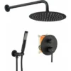 Concealed Shower Set Rea Lungo Black + Box