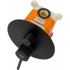 Concealed Shower Set Rea Lungo Black + Box -Bathroom Supplies Store 87084573 5