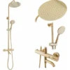 Thermostatic Shower Set Rea Lungo Gold