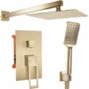 Concealed Shower Set Rea Parker Brush Gold + Box