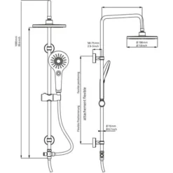 Rainshower Set With Massaging Showerhead Bahamas Chrome 91440 RIDDER 7 Rainshower Set With Massaging Showerhead Bahamas Chrome 91440 RIDDER -Bathroom Supplies Store 8754256 3
